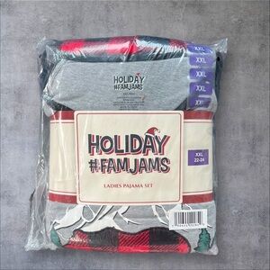 NWT Holiday #Famjams Ladies Pajamas Size XXL